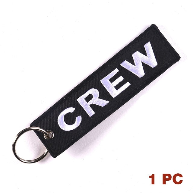 Crew Black Keytag