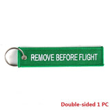 Remove Before Flight Green Keytag