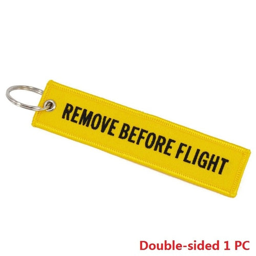 Remove Before Flight Yellow Keytag
