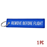Remove Before Flight Blue Keytag