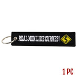 Real Men Like Curves Keytag