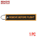 Remove Before Flight Gold Keytag