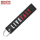Live Fast Keytag