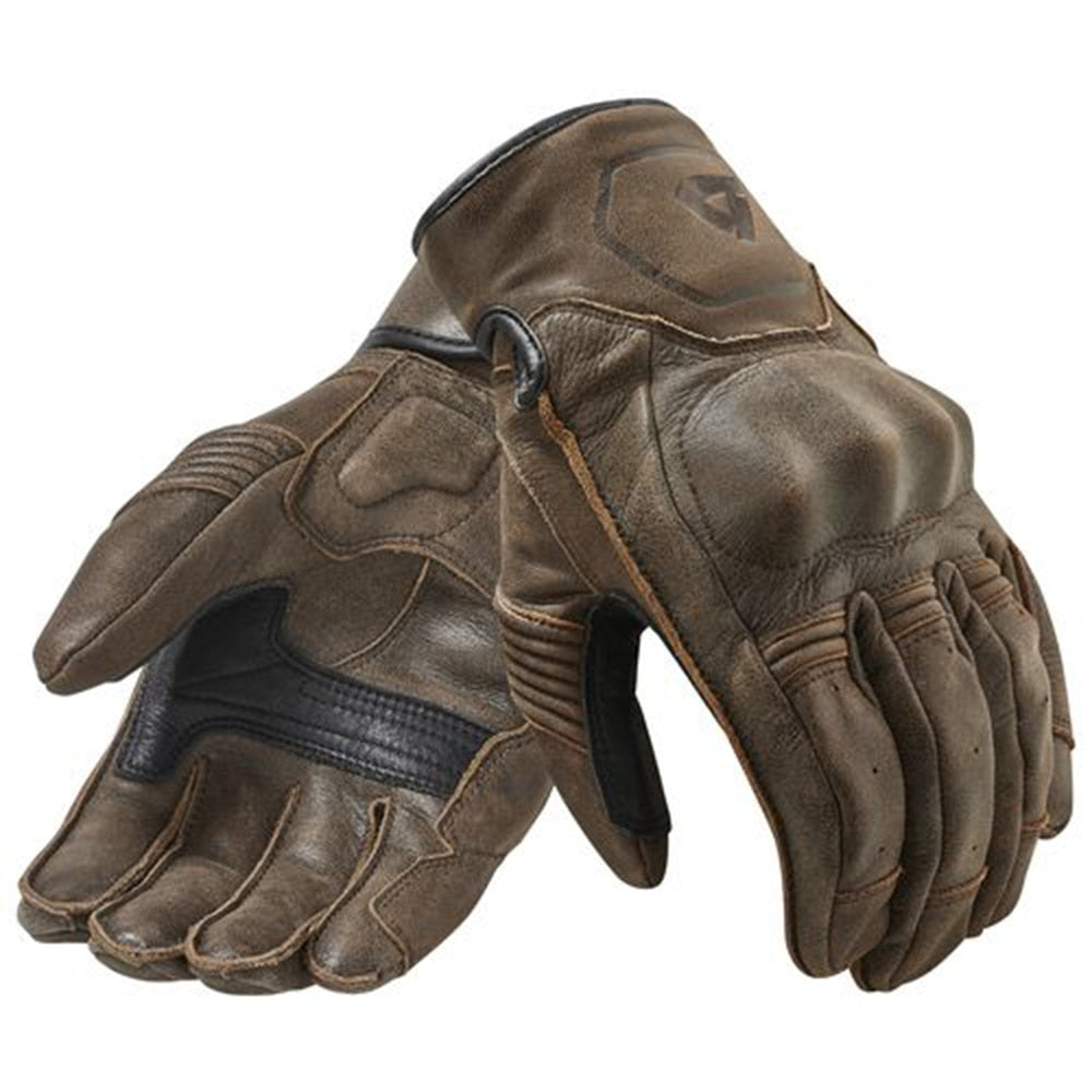 Revit Racing Palmer Gloves Motorcycle Bike Retro Urban Classic Genuine Cowhide Leather Motorbike Gloves